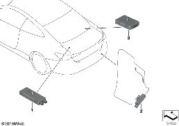 COMPONENTS, ANTENNA AMPLIFIER, DIVERSITY diagram for BMW 4 Series G23 Convertible 420d