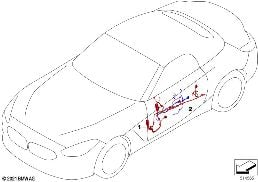 DOOR WIRING HARNESS diagram for BMW Z4 G29 30i