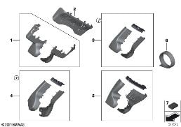 COVERS FOR INTERIOR REARVIEW MIRROR diagram for BMW 8 Series G14 Convertible 840dX
