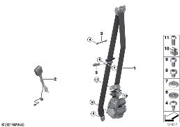 SAFETY BELT, REMA, FRONT