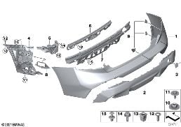 TRIM COVER, REAR
