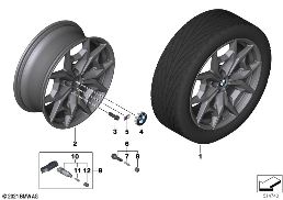 BMW LIGHT-ALLOY WHEEL Y-SPOKE 887M - 19