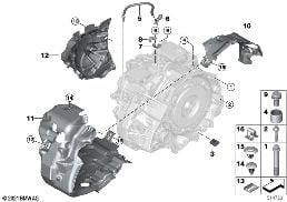 GA8G45X TRANSM.ATTACHMENT/MOUNTED PARTS diagram for BMW X2 F39 20dX