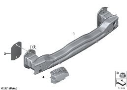 Кронштейн Зд diagram for BMW X4 G02 LCI 20dX