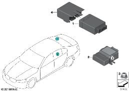 Stuurtoestel-brandstofpomp diagram for BMW 5 Series G30 530e