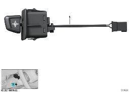 Przełącznik regul. kolumny kierownicy diagram for BMW 7 Series G70 740iX