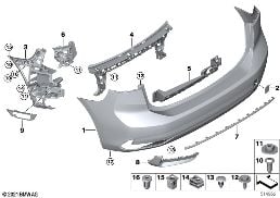 TRIM COVER, REAR