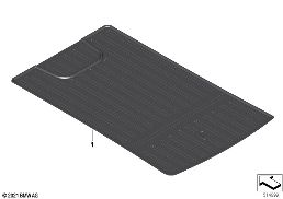 LUGGAGE COMPARTMENT MAT, ALL WEATHER diagram for BMW Rolls-Royce Ghost RR21 Ghost