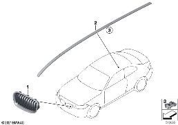 EXTERIOR TRIM / GRILL diagram for BMW 2 Series F22 228i
