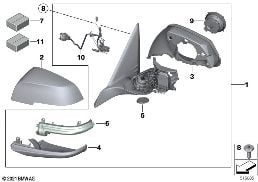 EXTERIOR MIRROR (S760A) diagram for BMW 2 Series F22 228i