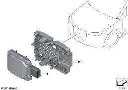 Części przedniego radaru ze zniżką diagram for BMW 7 Series G70 740dX