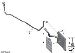 Radiador deslocado diagram for BMW 2 Series U06 Active Tourer 223i