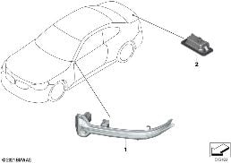AUXILIARY TURN SIGNAL LAMP/S OUTER