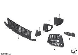 M TRIM DECOR ELEMENTS, FRONT diagram for BMW X1 F48 LCI 16d