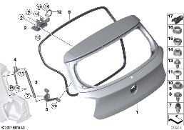 TRUNK LID diagram for BMW 1 Series F20 LCI 118i