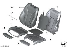 SEAT FRONT, UPHLSTRY/COVER, COMFORT SEAT