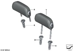 REAR SEAT HEAD RESTRAINT