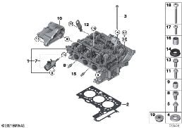 CYLINDER HEAD diagram for BMW 2 Series F46 Gran Tourer 218i