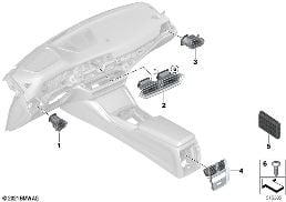 AIR OUTLET diagram for BMW 4 Series G26 Gran Coupé 430dX