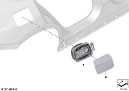 Dolum kapağı diagram for BMW X4 G02 LCI 30iX