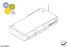Parts Repair Service/module de base III diagram for BMW 5 Series E39 525td