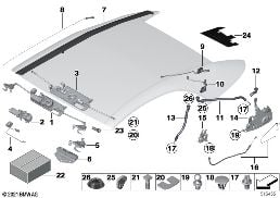 FOLDING TOP MOUNTING PARTS