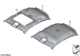 Pavillon diagram for BMW 4 Series G26 Gran Coupé LCI 430dX
