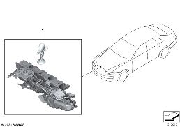 RETROFIT, ILLUMINATED SPIRIT OF ECSTASY diagram for BMW Rolls-Royce Ghost RR21 Ghost