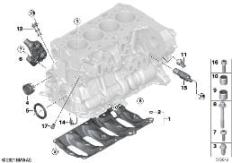 シリンダー クラッチ ハウジング/取付部品 diagram for BMW X2 U10 20dX