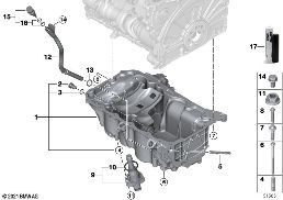 オイル パン/レベル測定装置 diagram for BMW X2 U10 20dX