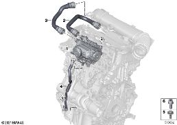 クランクケース ベンチレーション diagram for BMW X2 U10 20dX