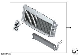 RETROFIT KIT, ILLUMINATED GRILLE diagram for BMW Rolls-Royce Ghost RR21 Ghost
