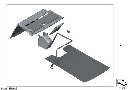 RETROFIT, COOLBOX BETWEEN INDIV. SEATS diagram for BMW Rolls-Royce Ghost RR21 Ghost