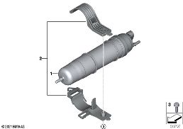 FUEL STRAINER WITH HEATING diagram for BMW X2 U10 18d