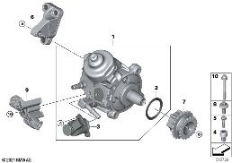 HIGH-PRESSURE PUMP diagram for BMW X2 U10 18d