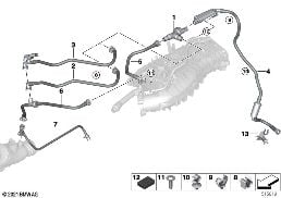 FUEL TANK BREATHER VALVE diagram for BMW 4 Series F32 LCI 420i