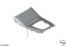 Sierafdekkingen middenconsole diagram for BMW X5 G05 40iX