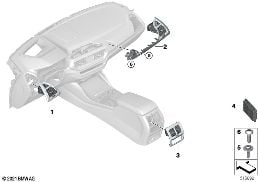 ช่องระบายอากาศ diagram for BMW X3 G01 LCI 20dX