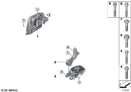 エンジン マウント diagram for BMW X2 U10 20dX
