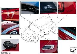 Paddy Hopkirk Edition diagram for BMW MINI F55 Cooper