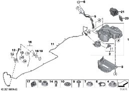 SCR-systeem diagram for BMW X2 U10 20dX
