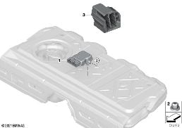 CONTROL UNIT FOR FUEL PUMP diagram for BMW X1 U11 18i