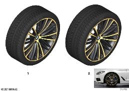 WINTER WHEEL WITH TIRE V-SPOKE 635 - 19