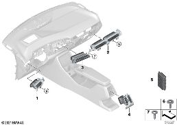 AIR OUTLET diagram for BMW X2 U10 18d