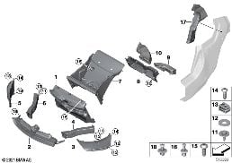 AIR DUCTS diagram for BMW i8 I12 i8