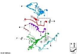 Cablagem do motor diagram for BMW 2 Series U06 Active Tourer 223i
