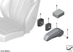 CENTRE ARMREST, REAR diagram for BMW X7 G07 40dX