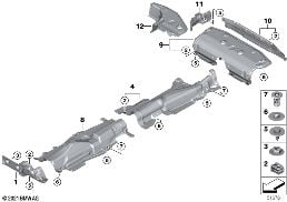 ฉนวนกันความร้อน diagram for BMW MINI Countryman F60 One