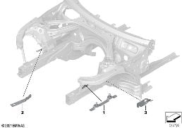 FRONT BODY BRACKET diagram for BMW 4 Series G22 Coupé M440dX