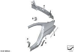 SIDE PANEL/TAIL TRIM diagram for BMW 3 Series F30 LCI 340i